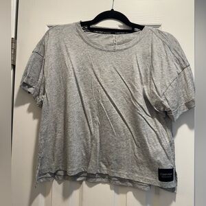 Calvin Klein Performance Gray Cropped  T-Shirt